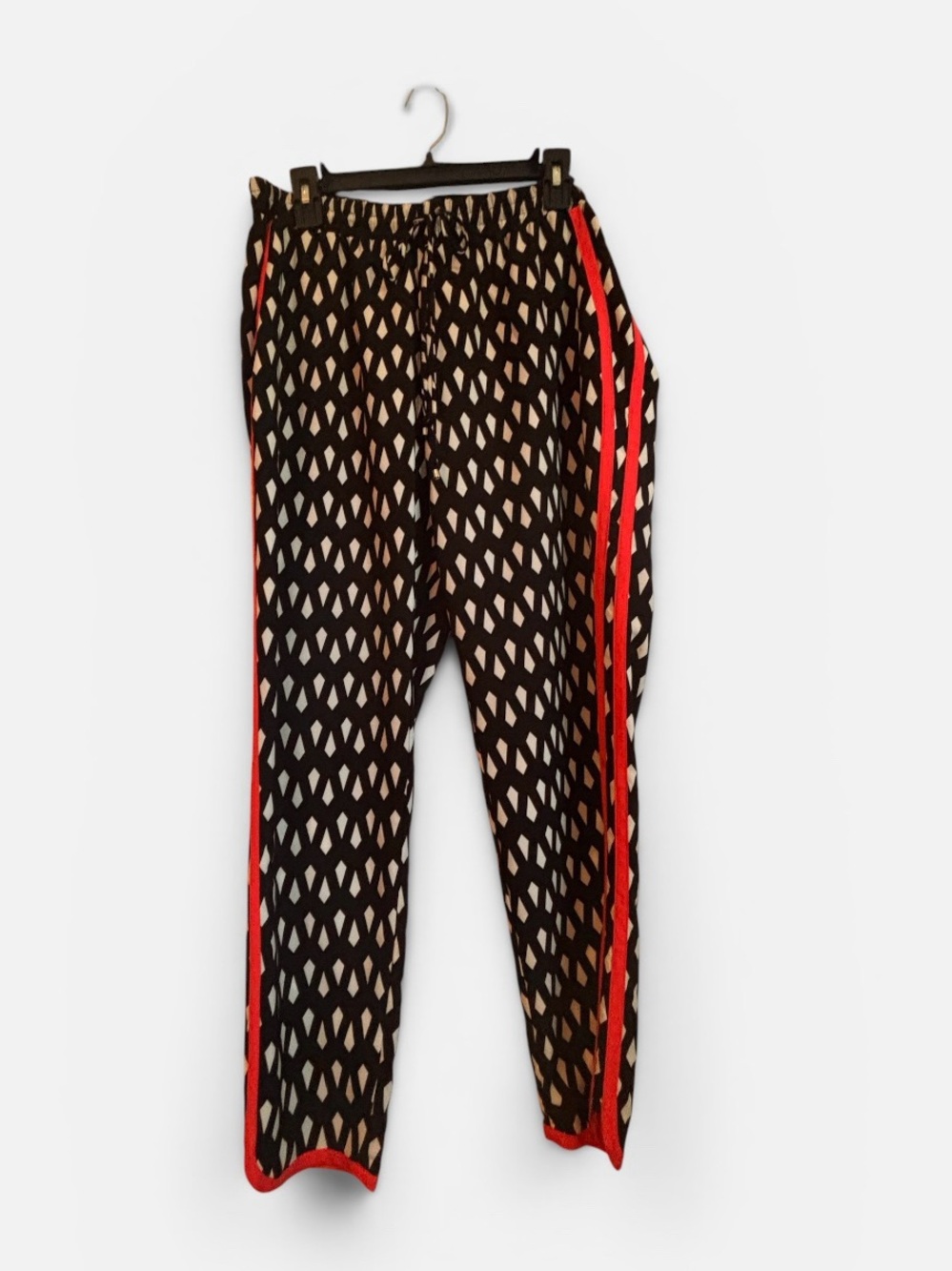 new directions Black and White Geometric Petite Pant PL